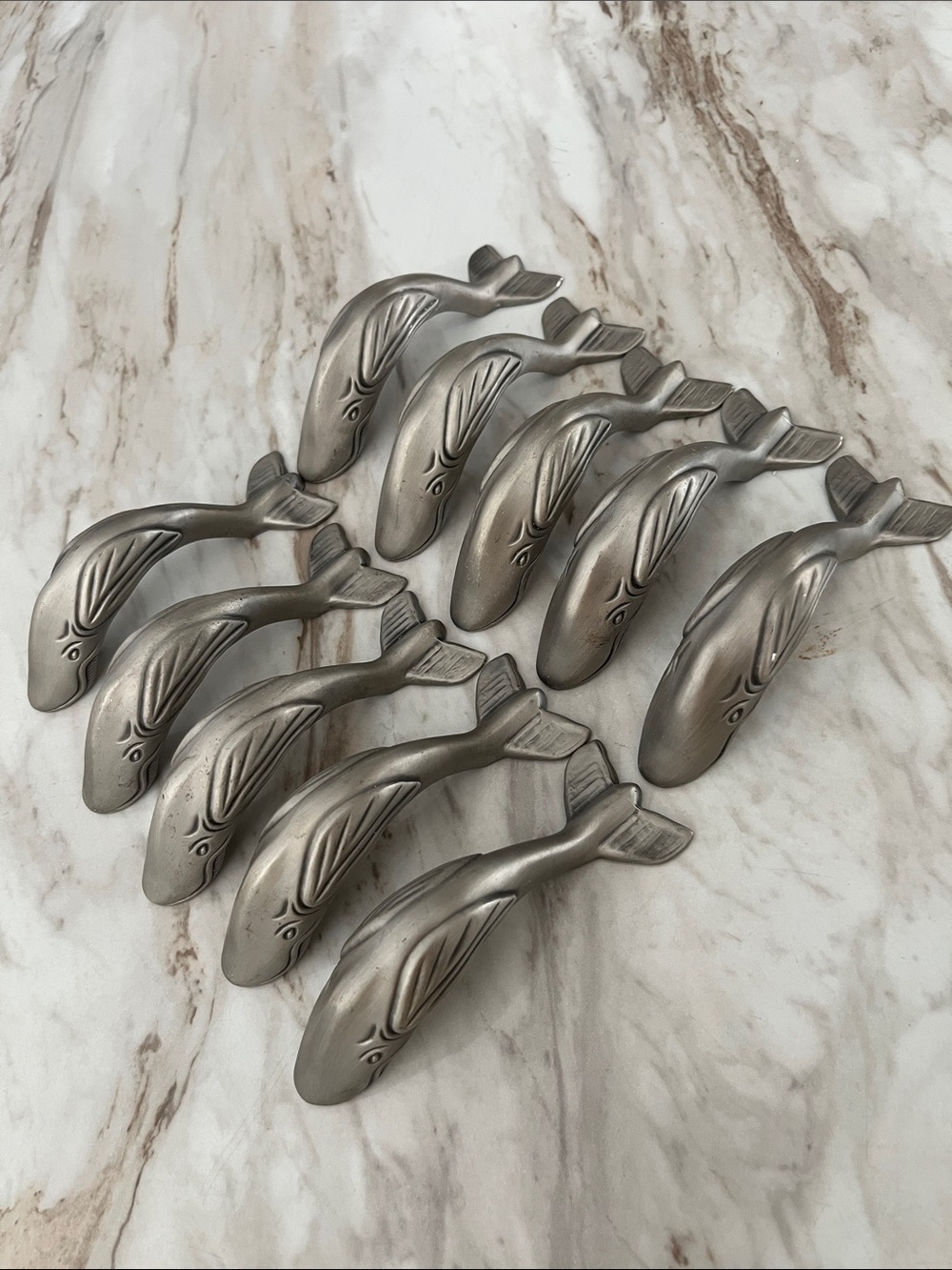 10 Sperm Whale Cabinet Drawer Door Pulls